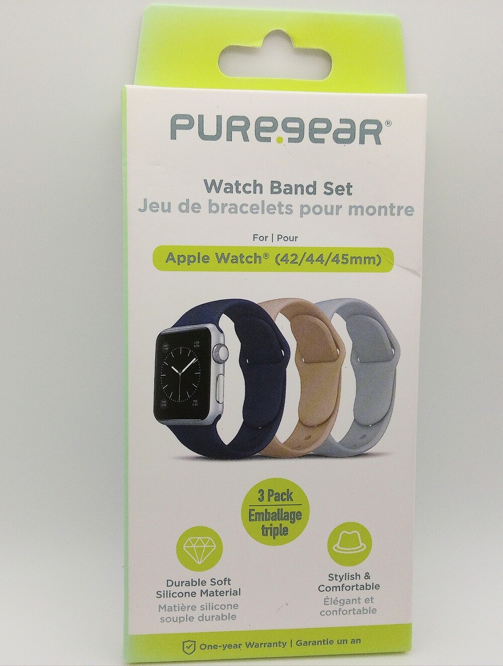 PureGear Soft‑Touch Apple Watch Band 3‑Pack – 42/44/45mm – NWT - Picture 2 of 12